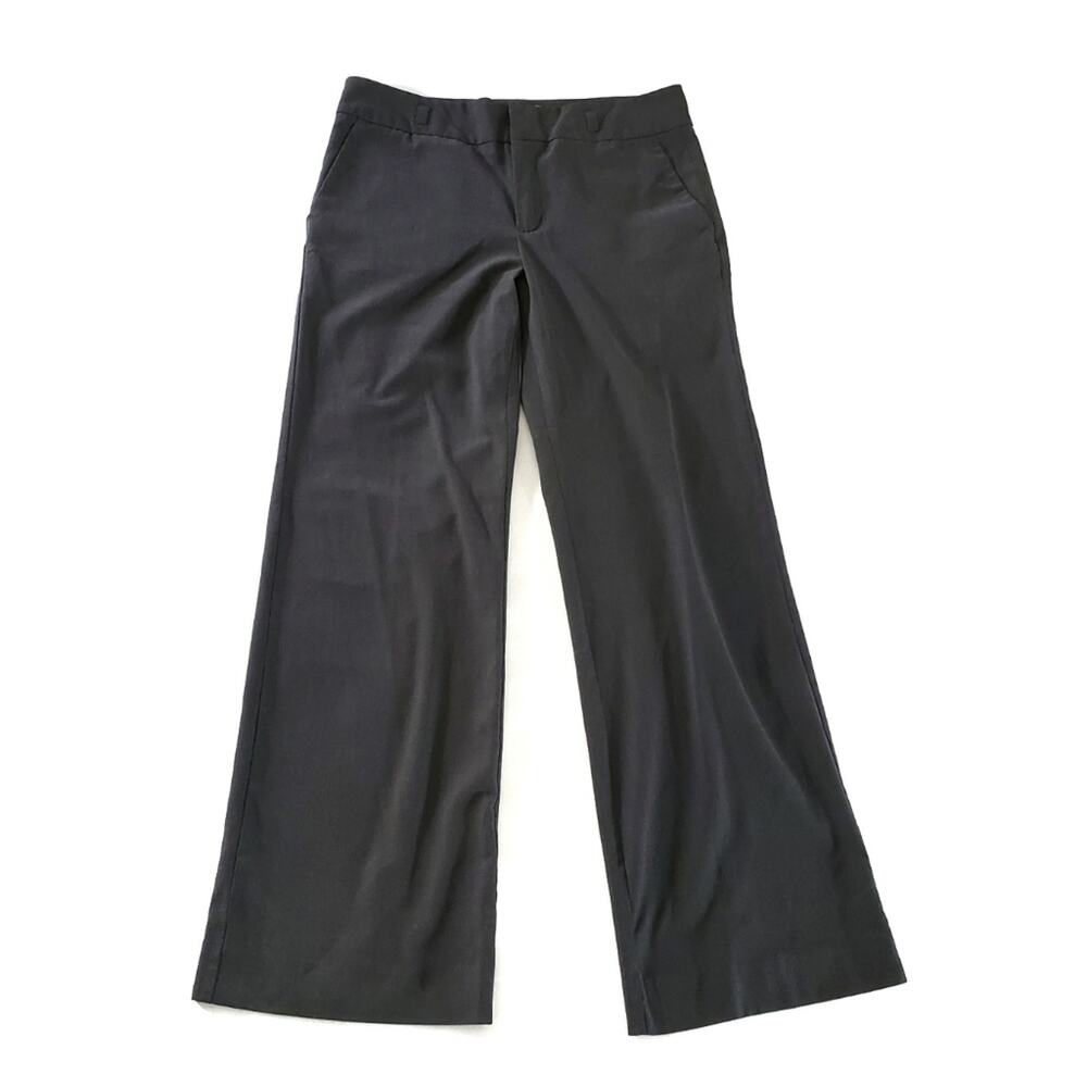 Old Navy Just Below Waist Stretch Dark Gray Trousers Office Business Sz 6